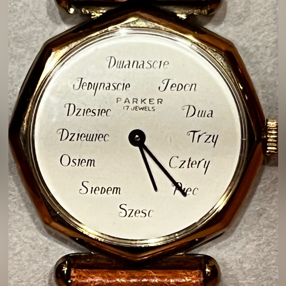 Parker 17 Jewel Polish Language watch